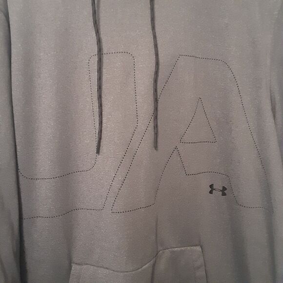 Under Armour Coldgear Hoodie Adult Mens 2XL Loose Gray Sweatshirt Sports... - Picture 2 of 7